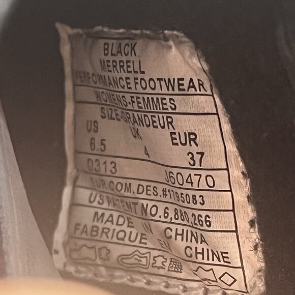 Merrell Women Sz US 6.5 Ortholite Jungle Primo Black Leather Slip-on Mules Shoes - Picture 9 of 10